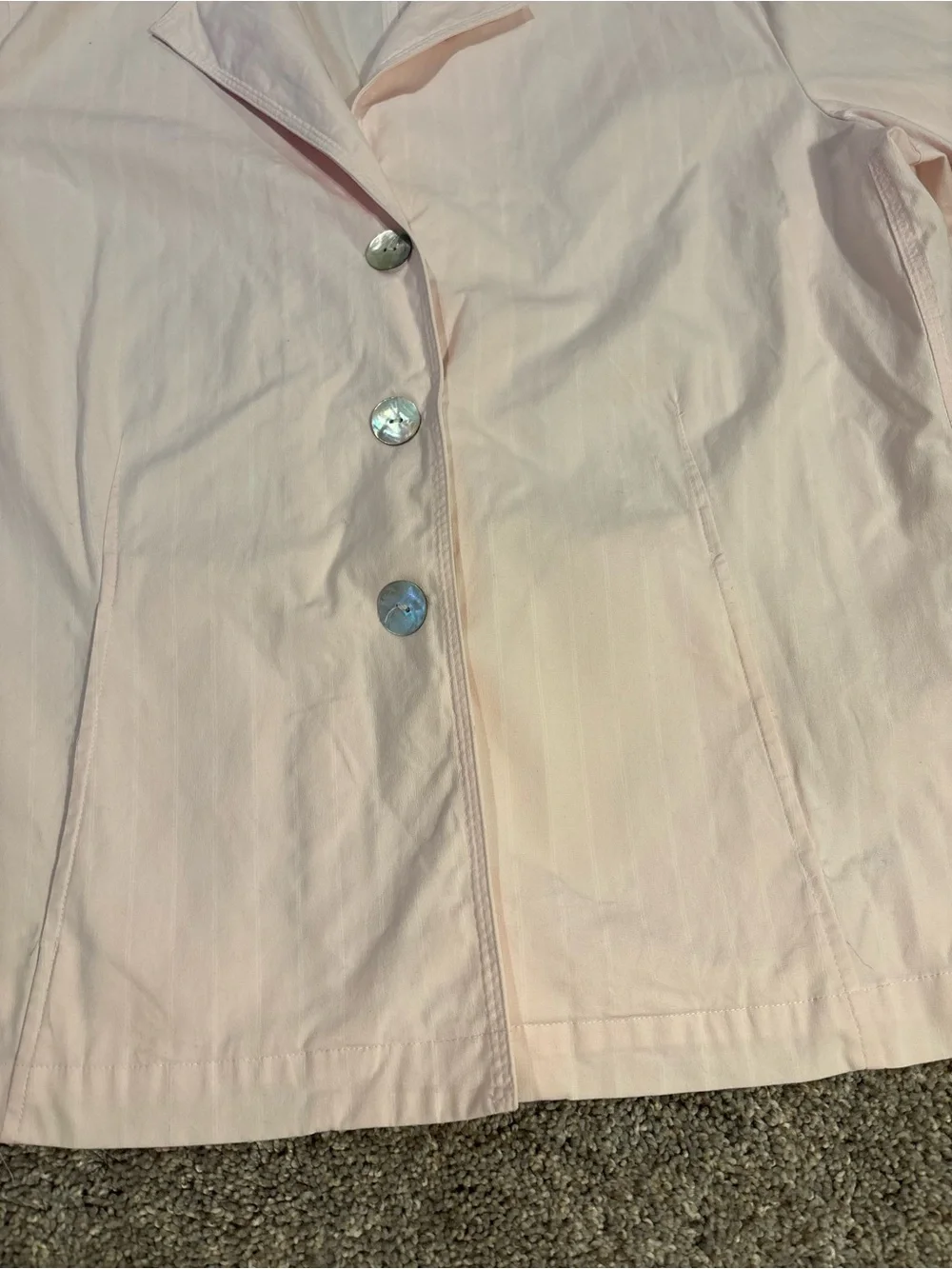 Chico's Design Women’s Light Pink 2-Piece Outfit Set Pantsuit Jacket Pants Sz 3